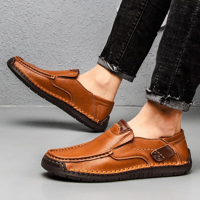 Oxford Leather Slip-on Shoes