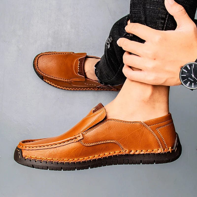 Oxford Leather Slip-on Shoes