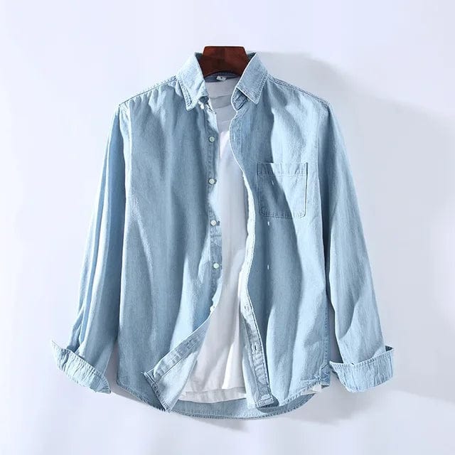 Ethan Denim Button-Up Shirt