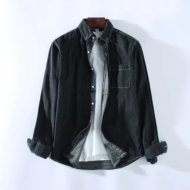 Ethan Denim Button-Up Shirt