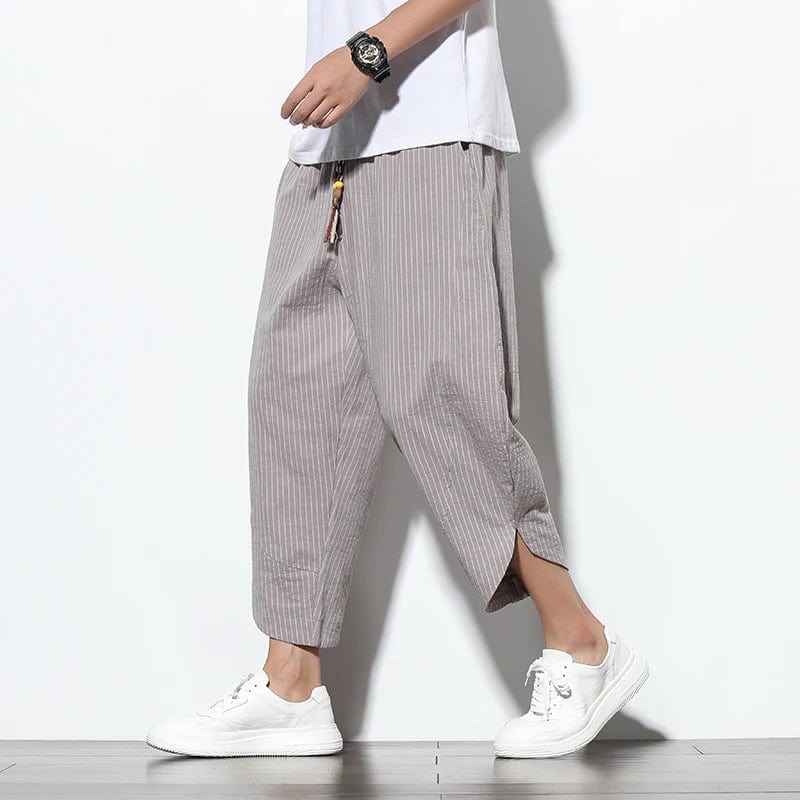 Tyler - Cropped Linen Pants