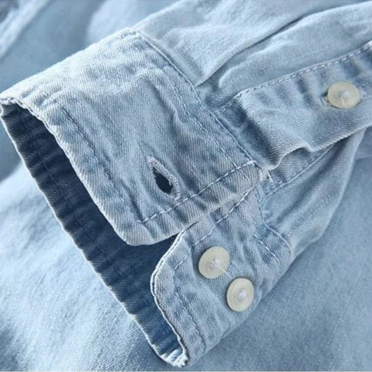 Ethan Denim Button-Up Shirt