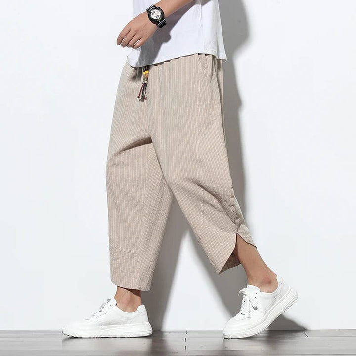 Tyler - Cropped Linen Pants