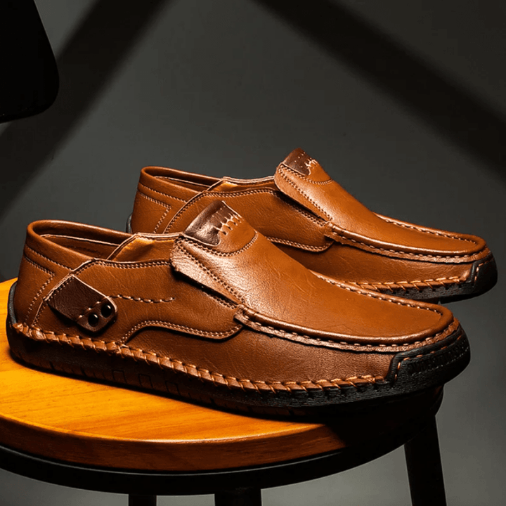 Oxford Leather Slip-on Shoes