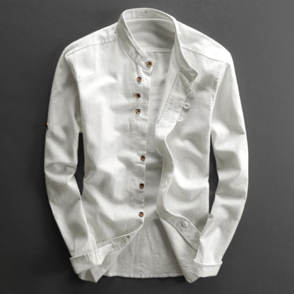 Kaizen Button-Up Linen Shirt