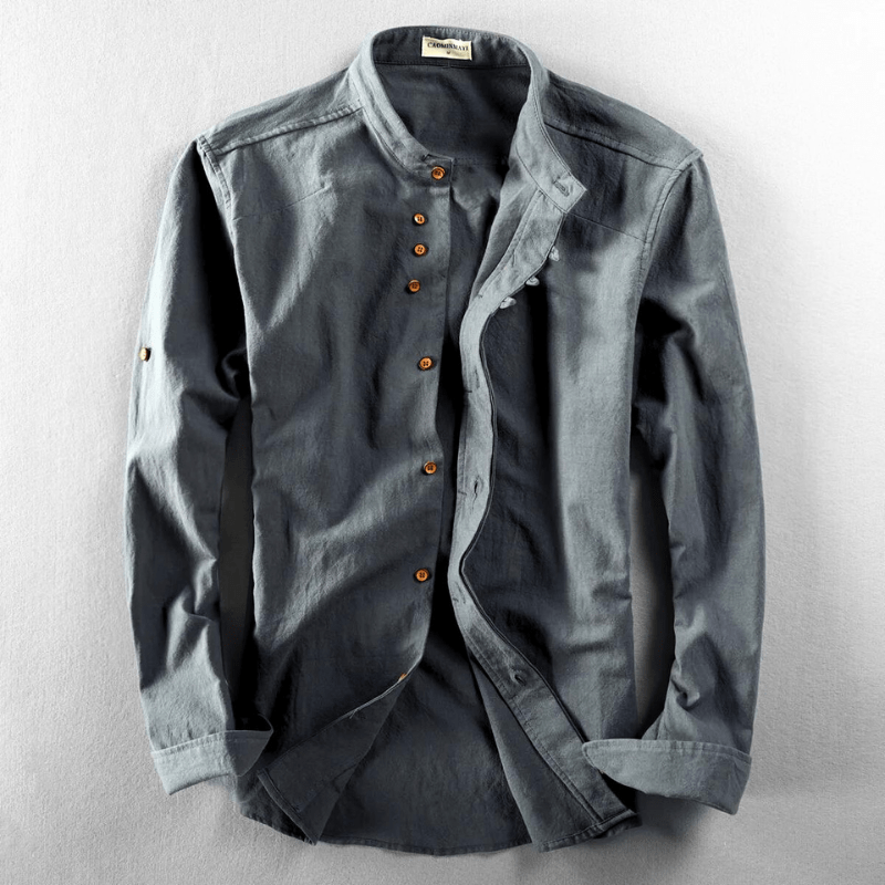 Kaizen Button-Up Linen Shirt