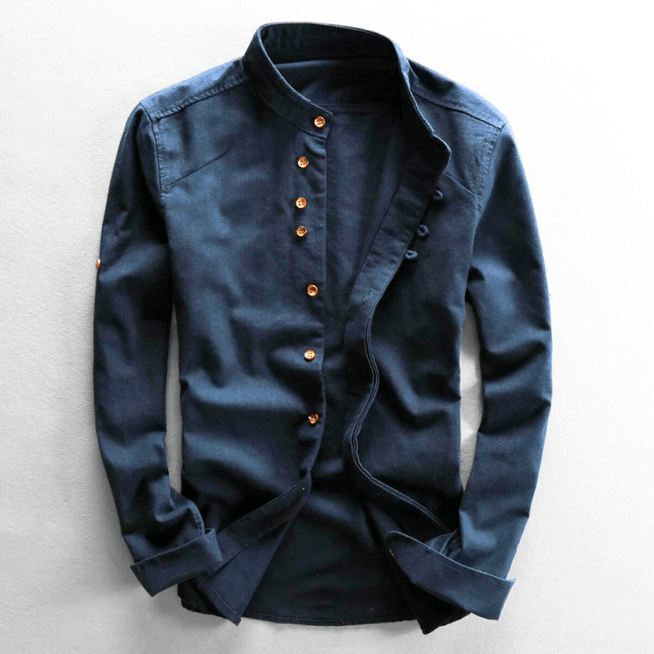 Kaizen Button-Up Linen Shirt