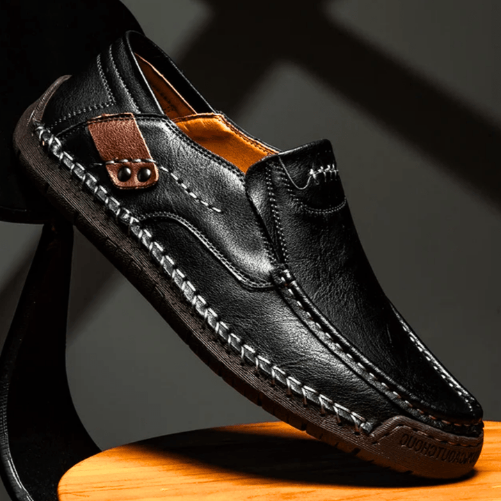 Oxford Leather Slip-on Shoes