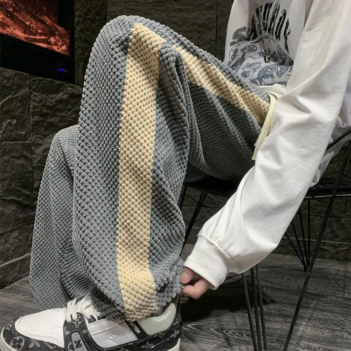 Metro Waffle-Knit Sweatpants